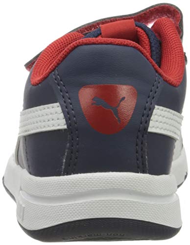 PUMA Stepfleex 2 SL VE V Inf, Zapatillas, Azul Peacoat White Flame Scarlet, 25 EU