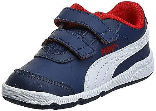 PUMA Stepfleex 2 SL VE V Inf, Zapatillas, Azul Peacoat White Flame Scarlet, 25 EU