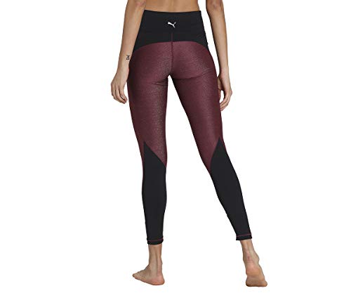 PUMA Studio Metallic High Rise 7/8 Tight Mallas Deporte, Mujer, Burgundy, M