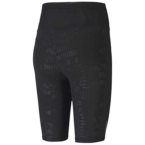 PUMA Train Embossed 9" Bike Short Pantalón Corto, Mujer, Negro, M