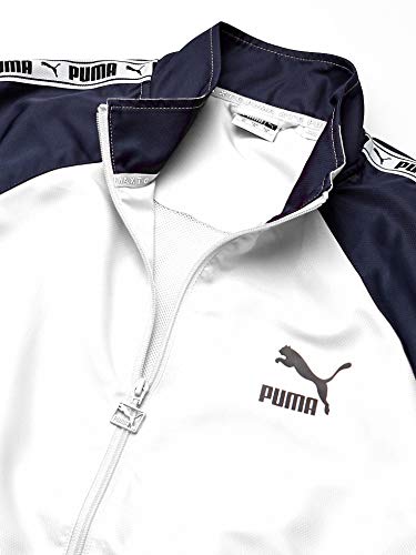 PUMA XTG Woven Jacket Cortavientos, Blanco/Color Muestra, XXL para Hombre