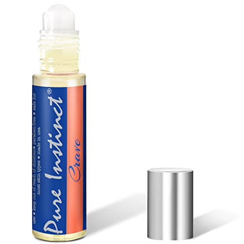 Pure Instinct CRAVE Roll-On The Original Pheromone Infused Essential Oil Perfume Cologne - Para ella - TSA Ready 0.34 fl oz