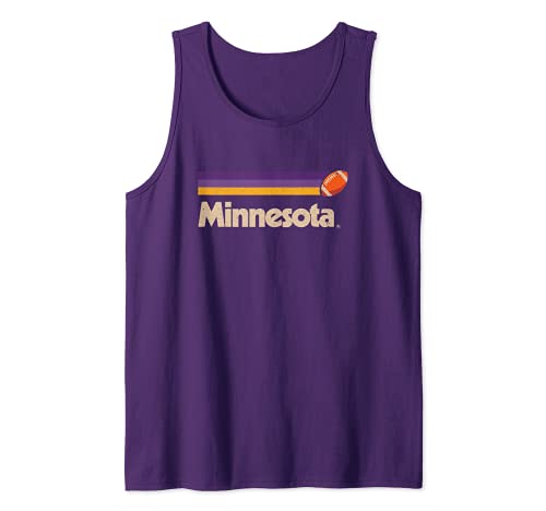 Púrpura Minnesota Football Minnesota Fútbol USA Minnesota Camiseta sin Mangas