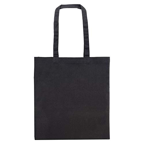 QCM Bolsa de Algodón Personalizada · Impresión directa (DTG) · Alta calidad de imagen · sin limitación de colores · Tote Bag 240g/m² (Negro)