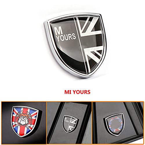 QIDIAN Car 3D Emblema de Metal Insignia Pegatinas Calcomanías Cuerpo Ventana Lateral Moda Decorativa Union Jack para Cooper S One F54 F55 F56 F57 R55 R56 R57 F60 R60 Countryman