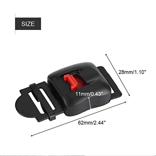 Qiilu 5pcs Cascos de Motocicleta Velocidad Clip Chin Correa de liberación rápida desconecte la Hebilla