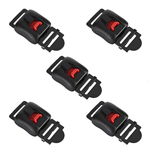 Qiilu 5pcs Cascos de Motocicleta Velocidad Clip Chin Correa de liberación rápida desconecte la Hebilla