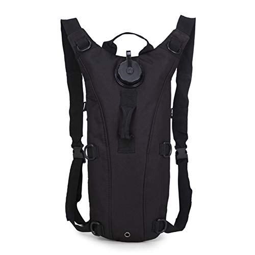 QINEOR Mochila con Bolsa De Agua Al Aire Libre, Mochila Táctica De Camuflaje De Nylon Resistente Al Agua, Caminatas De Camping,A1,44.5 * 17 * 4cm