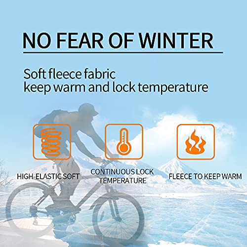 QPROX Conjunto de Jersey de Ciclismo de Secado Rápido de Manga Larga de Invierno Para Hombre, Camiseta de Bicicleta de Carretera + Babero, Kit de Ropa de Montar MTB Acolchado 5D
