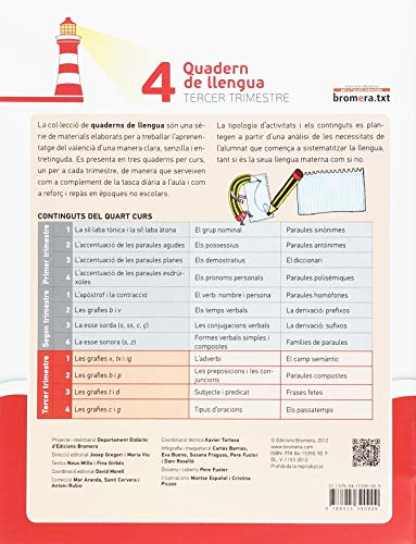 Quadern de llengua 4 (3r trimestre): Valencià. Segon cicle de Primària. 4t curs (Projecte Far) - 9788415390909