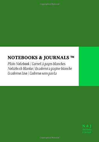 Quaderni Notebooks & Journals, Extra Large, Bianchi, Verde, Soft Cover: (17.78 x 25.4 cm)(Taccuino appunti,Taccuino di viaggio)