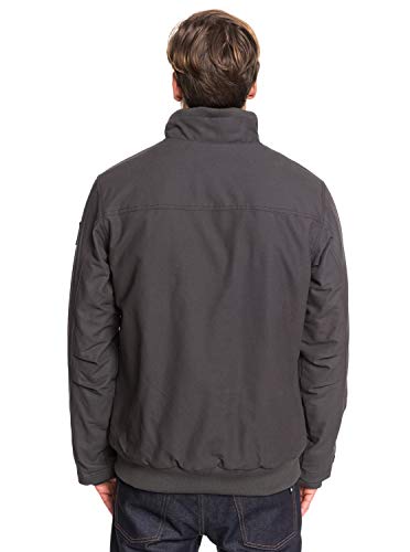 Quiksilver Brooks Full Zip - Chaqueta Impermeable Para Hombre Chaqueta Impermeable, Hombre, tarmac, XS