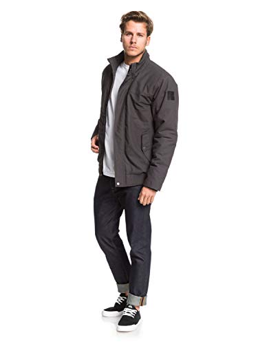 Quiksilver Brooks Full Zip - Chaqueta Impermeable Para Hombre Chaqueta Impermeable, Hombre, tarmac, XS