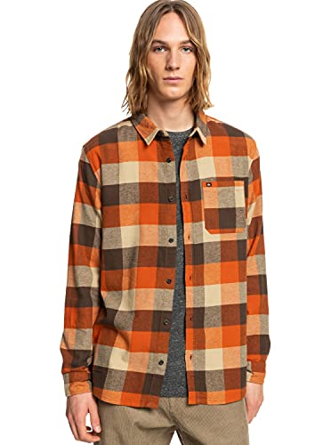 Quiksilver - Camisa de Manga Larga - Hombre - XL - Marrón