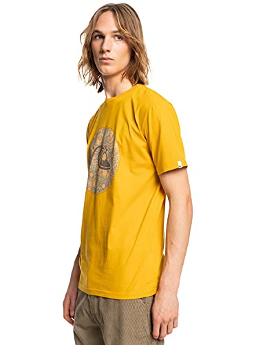 Quiksilver - Camiseta - Hombre - M - Amarillo