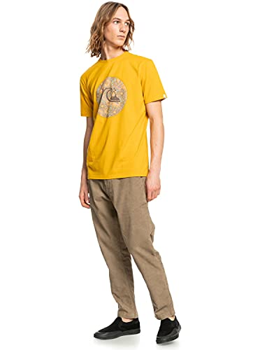 Quiksilver - Camiseta - Hombre - M - Amarillo