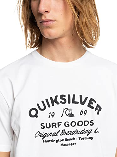 Quiksilver - Camiseta - Hombre - M - Blanco