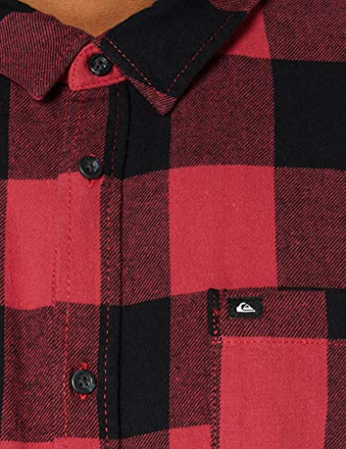 Quiksilver Flannel-Camisa De Manga Larga para Hombre, Americas Red Motherfly, XL