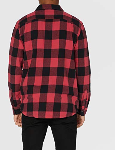 Quiksilver Flannel-Camisa De Manga Larga para Hombre, Americas Red Motherfly, XL