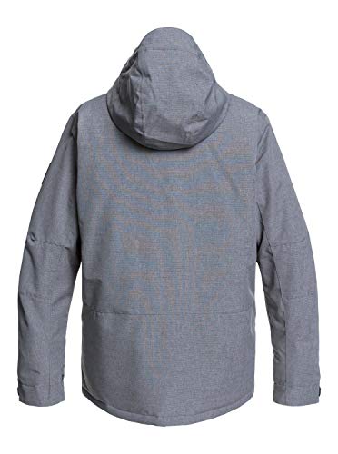 Quiksilver Mission Solid - Chaqueta Para Nieve Para Hombre Chaqueta Para Nieve, Hombre, heather grey, M