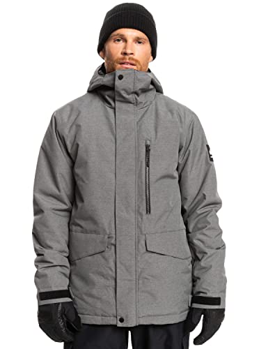 Quiksilver Mission Solid - Chaqueta Para Nieve Para Hombre Chaqueta Para Nieve, Hombre, heather grey, M