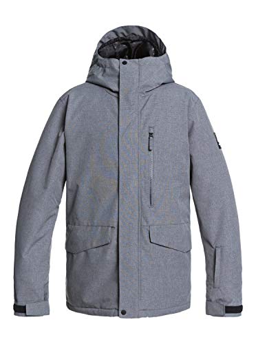 Quiksilver Mission Solid - Chaqueta Para Nieve Para Hombre Chaqueta Para Nieve, Hombre, heather grey, M