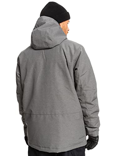 Quiksilver Mission Solid - Chaqueta Para Nieve Para Hombre Chaqueta Para Nieve, Hombre, heather grey, M