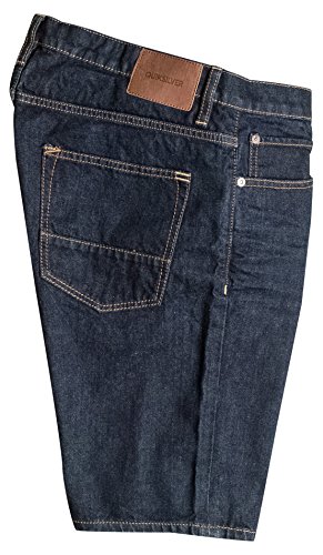 Quiksilver Revolver Denim Pantalones Cortos, Hombre, Revolver Denim Shorts, Enjuague, 32