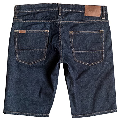 Quiksilver Revolver Denim Pantalones Cortos, Hombre, Revolver Denim Shorts, Enjuague, 32