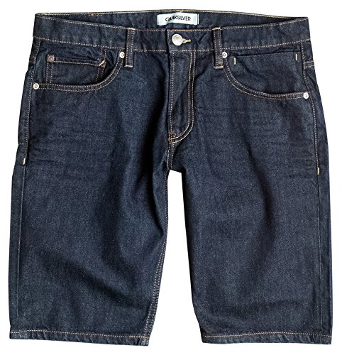Quiksilver Revolver Denim Pantalones Cortos, Hombre, Revolver Denim Shorts, Enjuague, 32