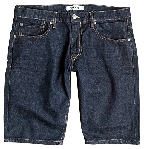 Quiksilver Revolver Denim Pantalones Cortos, Hombre, Revolver Denim Shorts, Enjuague, 32