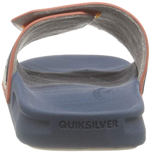 Quiksilver Rivi Slide Adjust, Sandalia Hombre, Red/Blue/Red, 43 EU