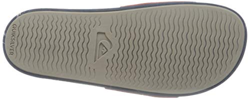 Quiksilver Rivi Slide Adjust, Sandalia Hombre, Red/Blue/Red, 43 EU