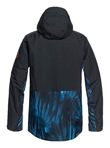 Quiksilver TR Ambition Chaqueta de Nieve, Hombre, Azul (Daphne) / Negro (Stellar), M