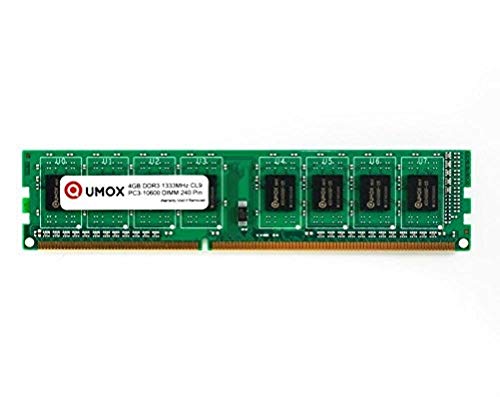 QUMOX Memoria Dimm 8GB(2x 4GB) DDR3 1333 PC3-10600 (240 Pines) para computadora escritorio PC