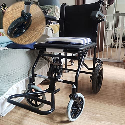 Qutech Paquete De 2 Ruedas Giratorias para Silla De Ruedas De 6 A 8 Pulgadas, Ruedas Delanteras De Silla De Ruedas Sólidas, Accesorios De Rueda De Repuesto para Silla De Ruedas, para Andador, Andador