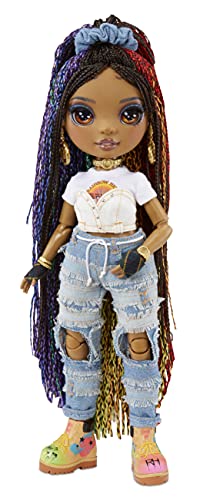 RAINBOW HIGH Rockstar Vanessa Tempo Moda Set de Juego con 2 Conjuntos Mix&Match, Instrumentos Musicales y Accesorios para muñecas. Edad: 6 a 12 años, Color (423324-INT)