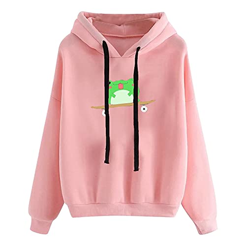 RainSund Sudaderas Capucha Mujer - Oversized Hoodie Sudaderas con Capucha Sudaderas Basicas Mujer Pullover Tops Blusa Calle