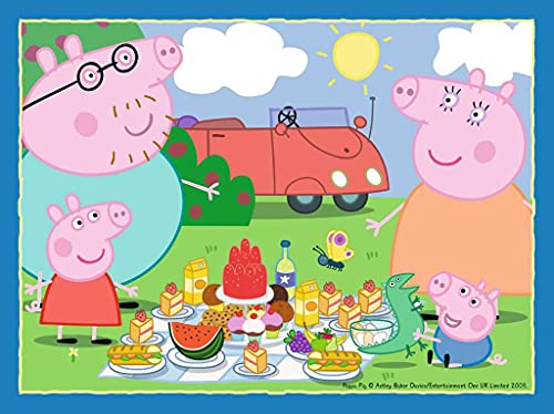 Ravensburger 069583 Puzzle Peppa Pig, 4 Puzzle de 12, 16, 20, 24 Piezas, Rompecabezas para Niños y Niñas, Edad Recomandada 3+
