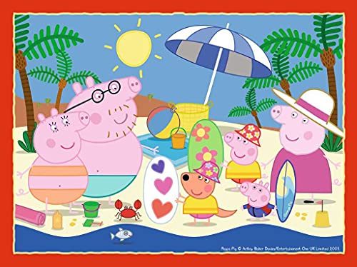 Ravensburger 069583 Puzzle Peppa Pig, 4 Puzzle de 12, 16, 20, 24 Piezas, Rompecabezas para Niños y Niñas, Edad Recomandada 3+