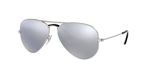 Ray-Ban Rb 3025, Gafas de Sol Unisex Adulto, Plata/ Espejo, 58 mm