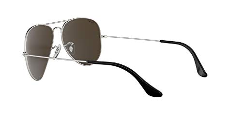 Ray-Ban Rb 3025, Gafas de Sol Unisex Adulto, Plata/ Espejo, 58 mm