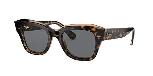 Ray-Ban State Street Lentes Oscuros, Blonde Havana/Grey, 49/20/145 para Mujer