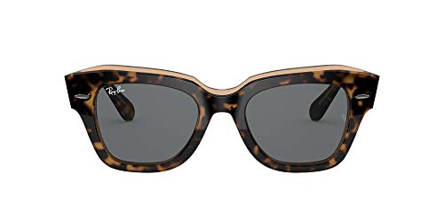 Ray-Ban State Street Lentes Oscuros, Blonde Havana/Grey, 49/20/145 para Mujer