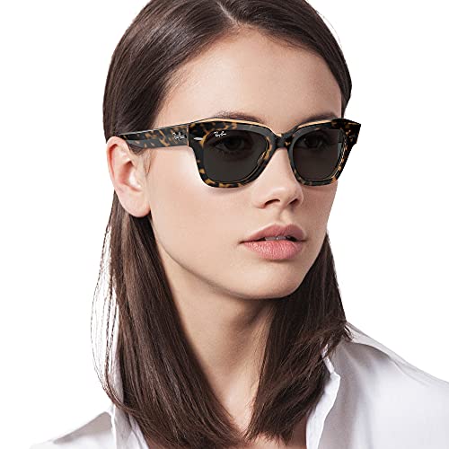 Ray-Ban State Street Lentes Oscuros, Blonde Havana/Grey, 49/20/145 para Mujer