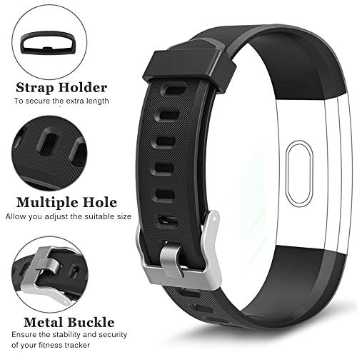 Rayfit Pulseras de Repuesto para Fitness Tracker Correa ID115Plus HR/Correa ID115 Plus HR / SW333 Correa Repuesto de Reloj Deportivo Inteligente Pulseras Actividad Contador Pasos Calorías Podometro