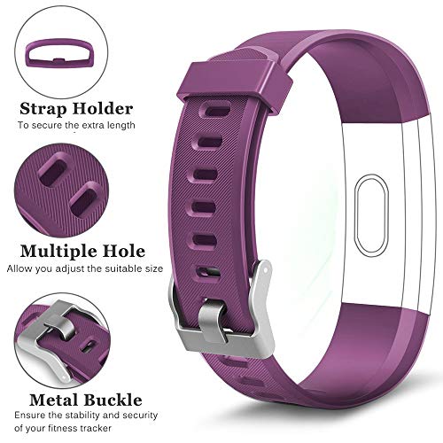 Rayfit Pulseras de Repuesto para Fitness Tracker Correa ID115Plus HR/Correa ID115 Plus HR / SW333 Correa Repuesto de Reloj Deportivo Inteligente Pulseras Actividad Contador Pasos Calorías Podometro