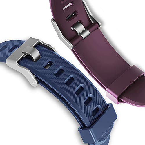 Rayfit Pulseras de Repuesto para Fitness Tracker Correa ID115Plus HR/Correa ID115 Plus HR / SW333 Correa Repuesto de Reloj Deportivo Inteligente Pulseras Actividad Contador Pasos Calorías Podometro