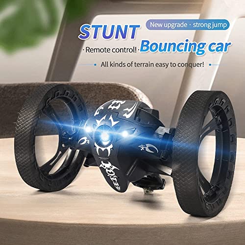 RC Toy Cars Rechargeable Glowing Drifting RC Cars Bounce Robot RC Bouncing Car 360° Flip Remote Control Car Fast Off-Road Stunt RC Toy Car Boys Girls Adults Xmas Gifts
