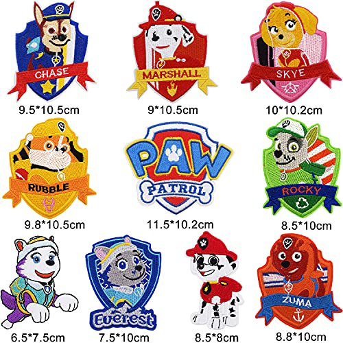 rche adhesivo para planchar con diseño de Paw patrol para niños, Parches Ropa 15 Coche Parches Ropa para planchar , chaquetas, chaquetas, mochilas, bufandas